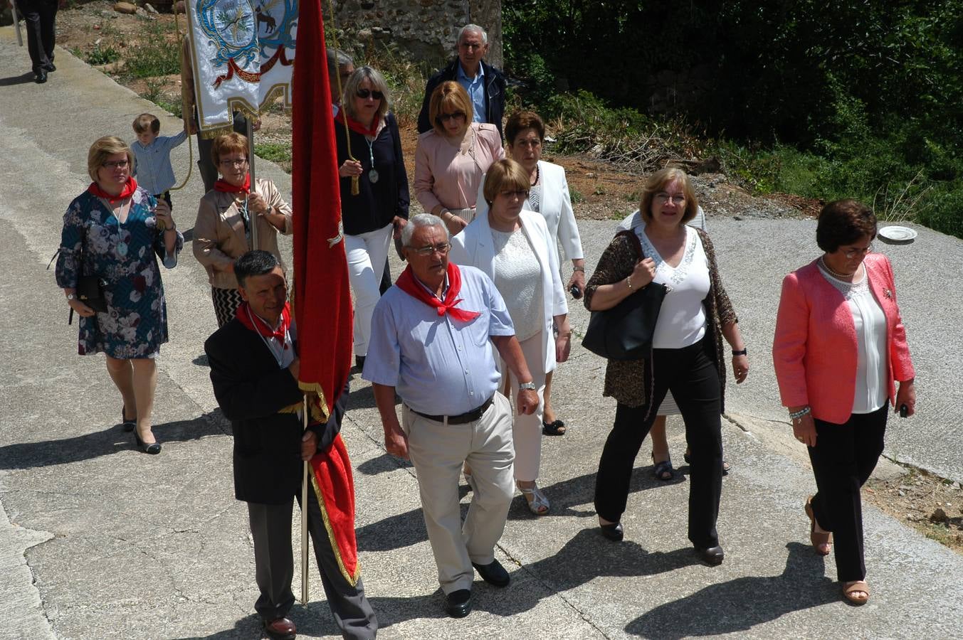 Procesión de Santa Quiteria celebrada el martes en las fiestas de Bergasa