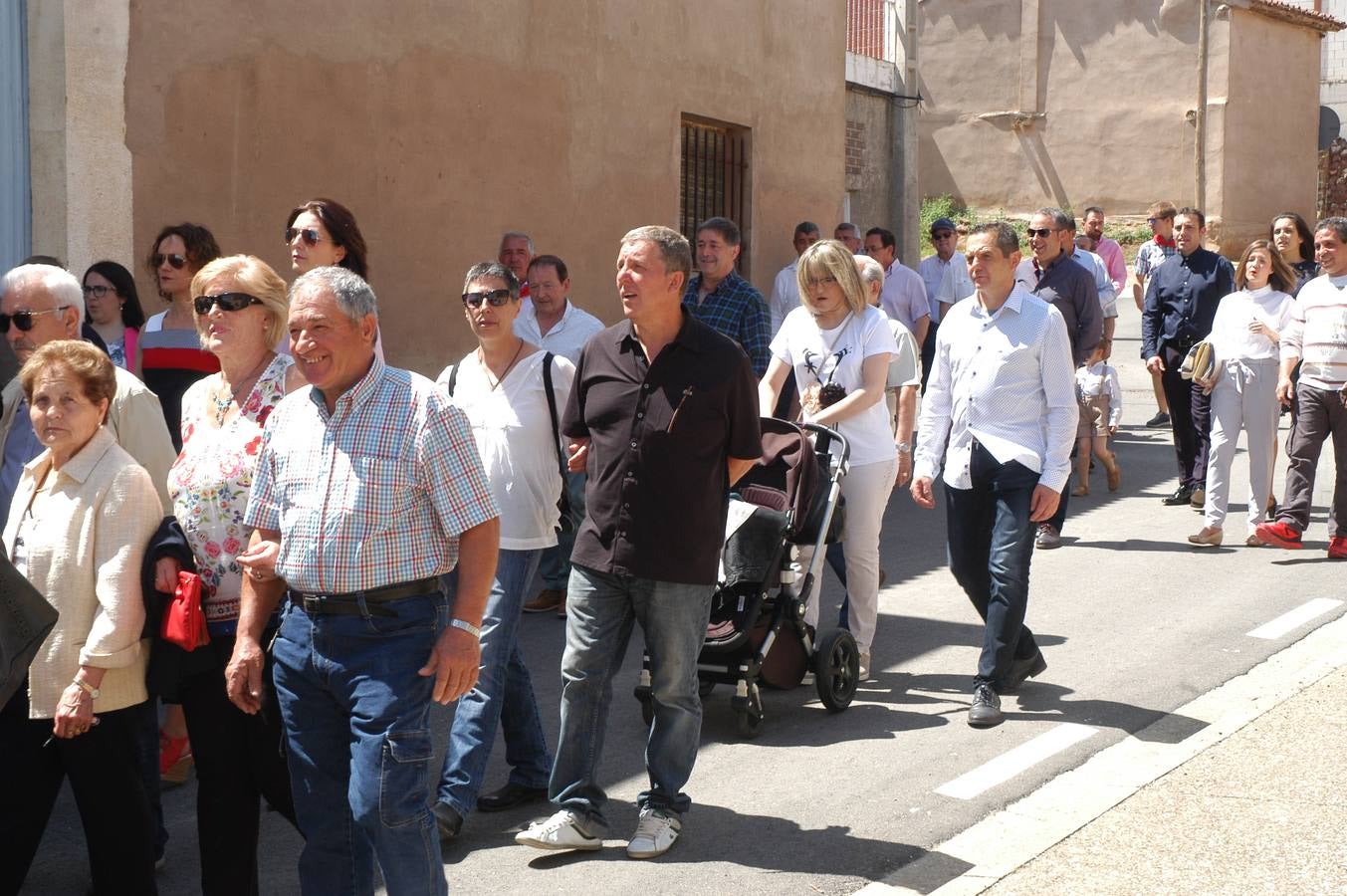 Procesión de Santa Quiteria celebrada el martes en las fiestas de Bergasa