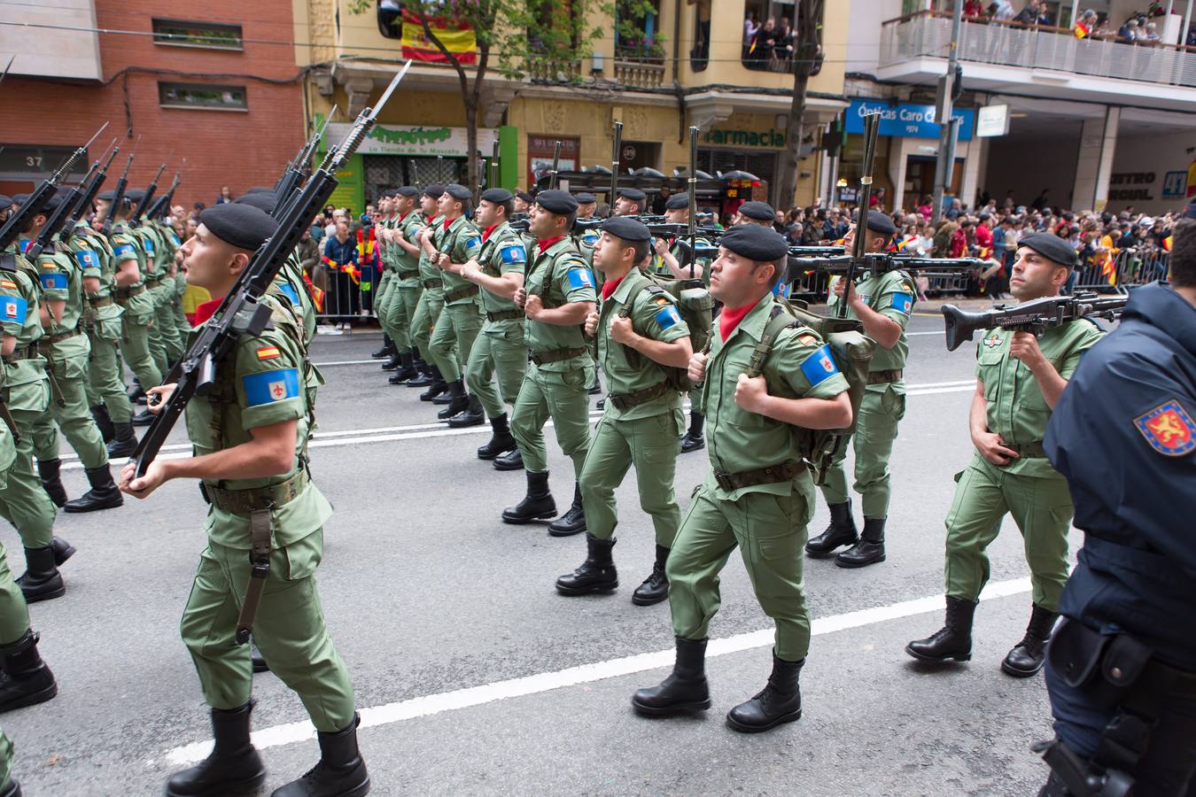 Emocionante Desfile del Día de las Fuerzas Armadas, que concgregó en Logroño a miles de personas.