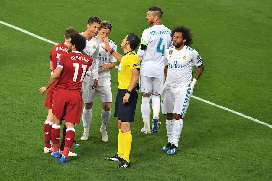 Las mejores imágenes de la final de la Champions League disputada en Kiev entre el Real Madrid y el Liverpool. 