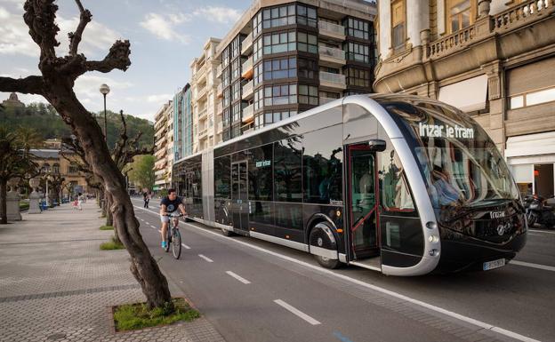 Autobús eléctrico que ya funciona en alguna capital española. 