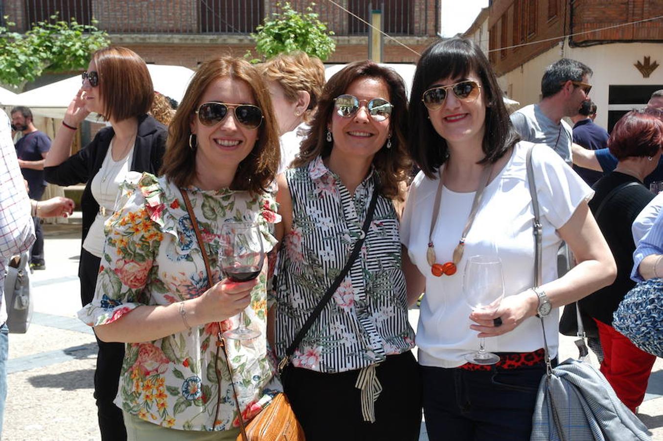 Ambiente de la Feria Entreviñas celebrada en Aldeanueva de Ebro el sábado. Éxito de público y también para las bodegas que propusieron sus nuevos productos en las casetas montadas para el evento. 