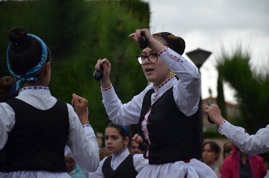 Tradición y folclore popular en Calahorra con motivo de la celebración del Día de La Rioja. La jornada matinal amenazó lluvia, pero no restó ilusión a los que decidieron participar en los actos.