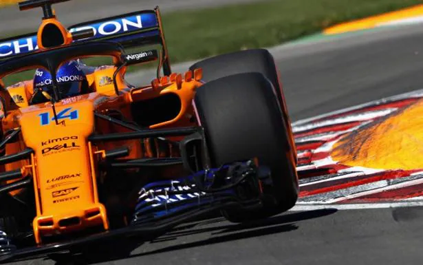 Alonso rodando en Montreal