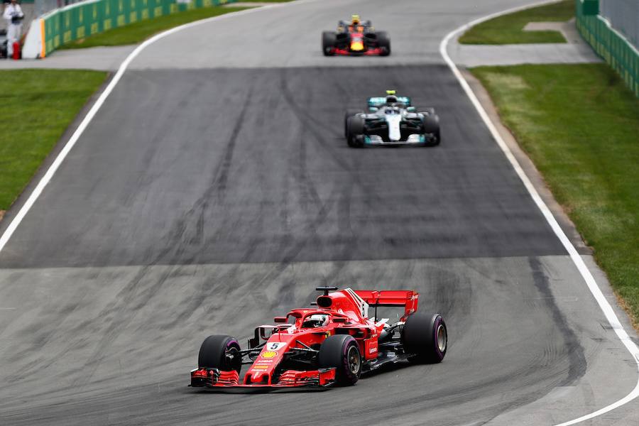 Vettel se impuso en Canadá mientras que Alonso tuvo que abandonar la carrera en la vuelta 44 debido a problemas mecánicos. Carlos Sainz remontó una posición y acabó octavo