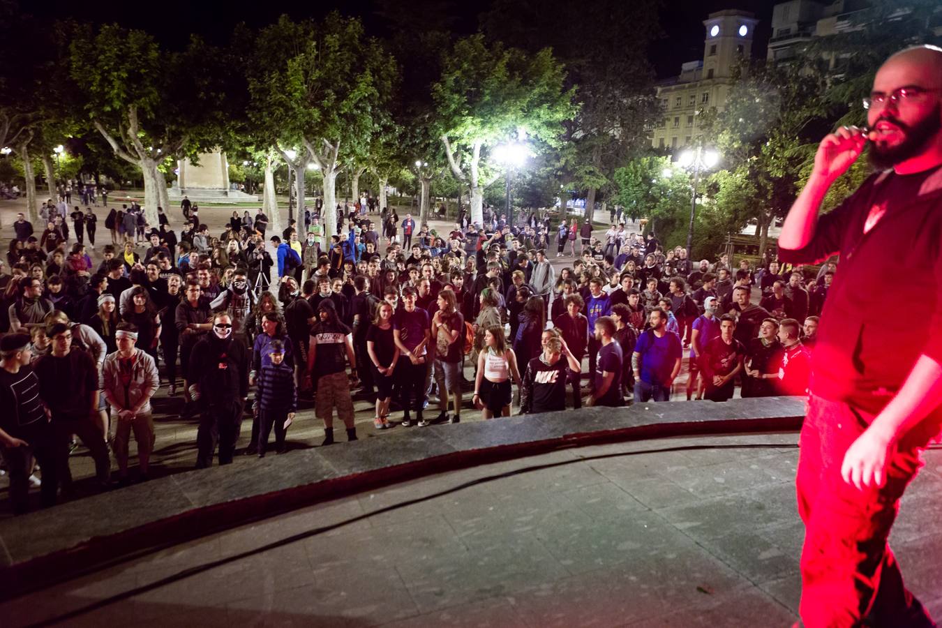 Logroño fue escenario anoche de un apocalipsisi zombie.