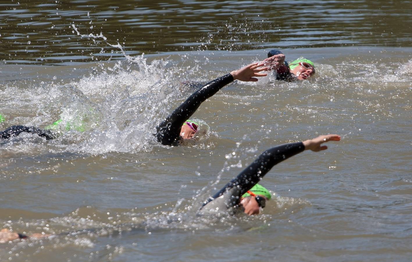 Prueba de natación.