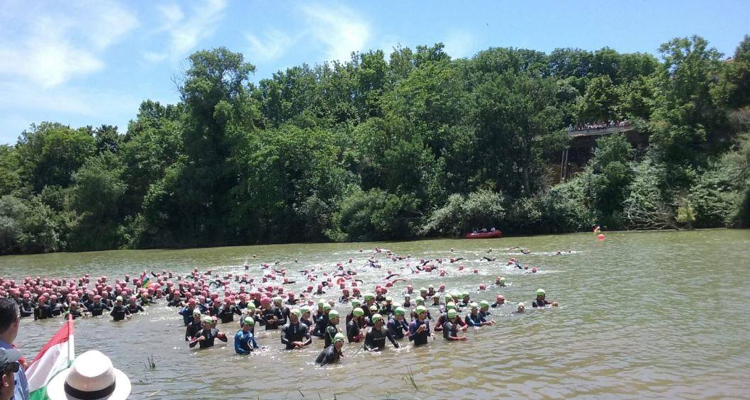 Prueba de natación.