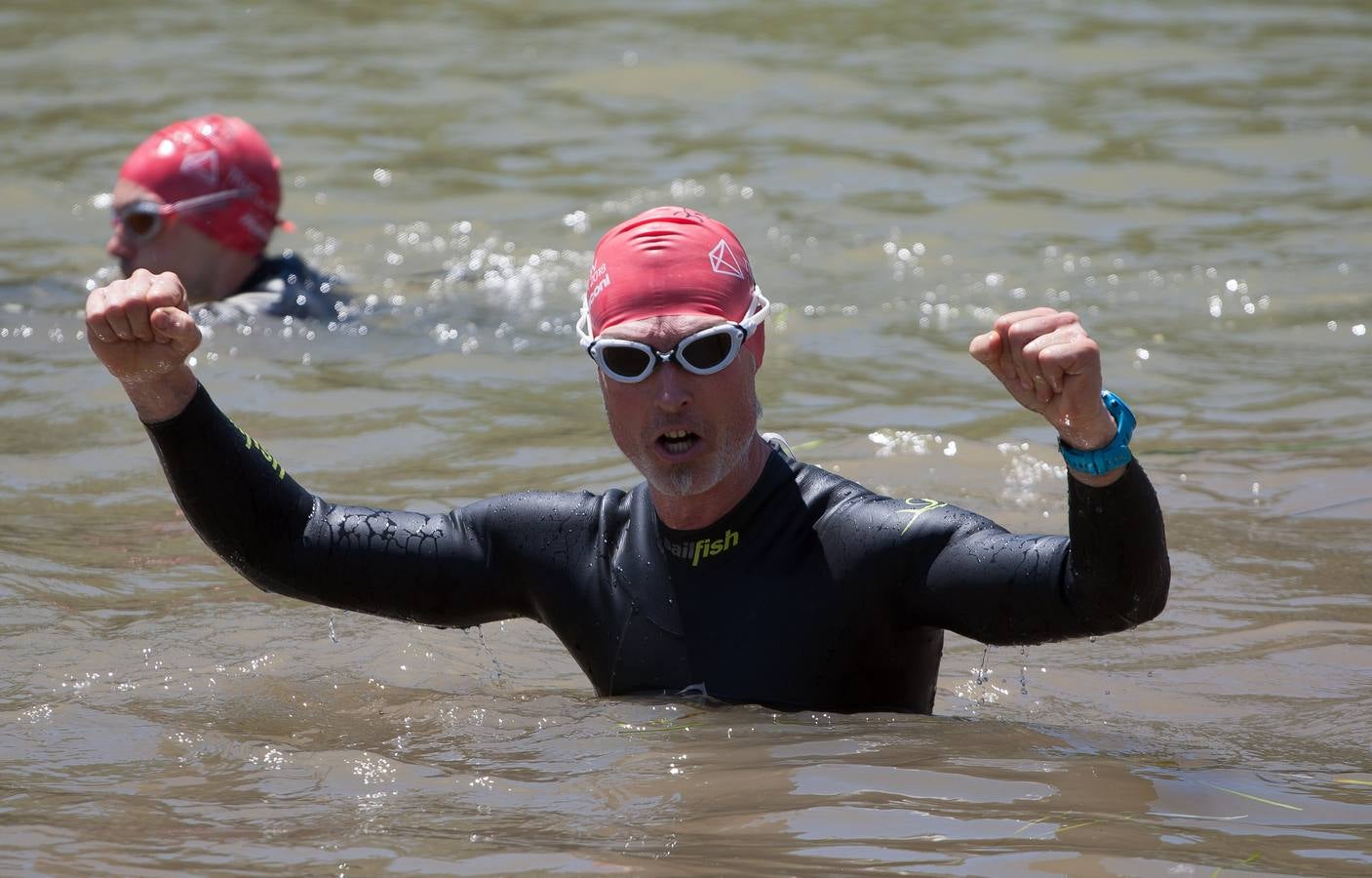 Prueba de natación.