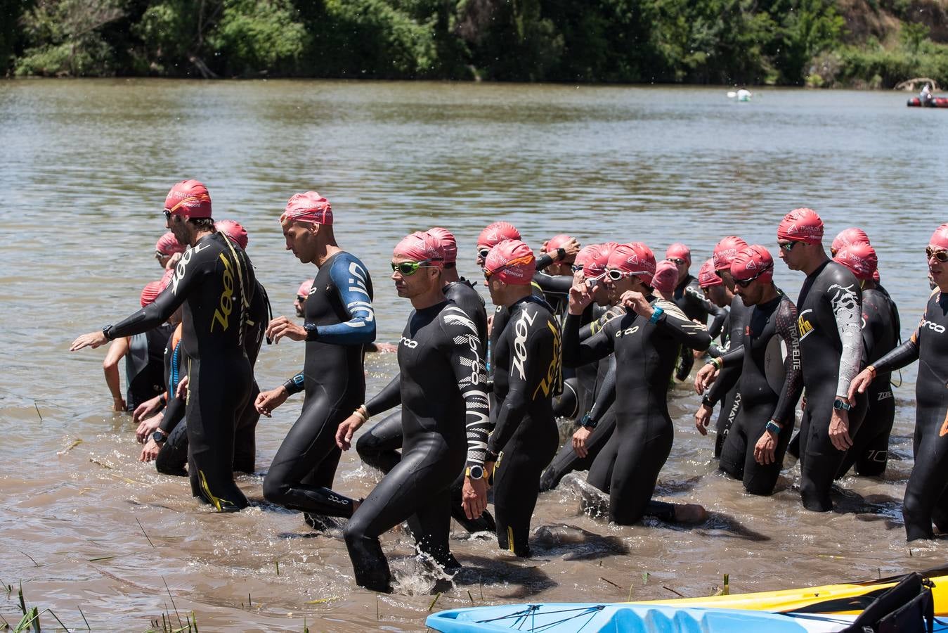 Prueba de natación.