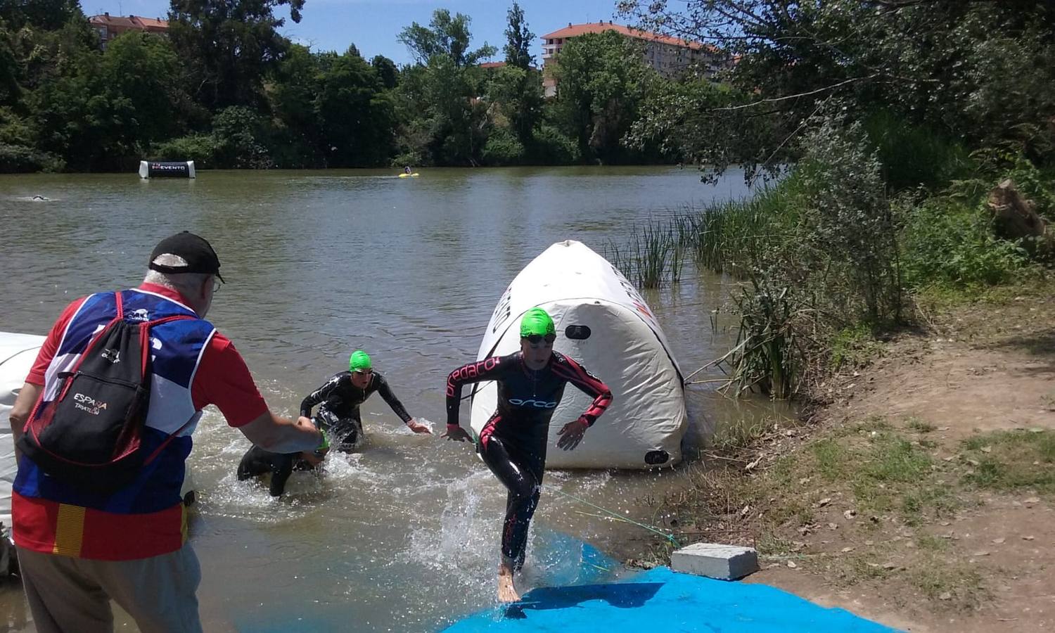 Prueba de natación.