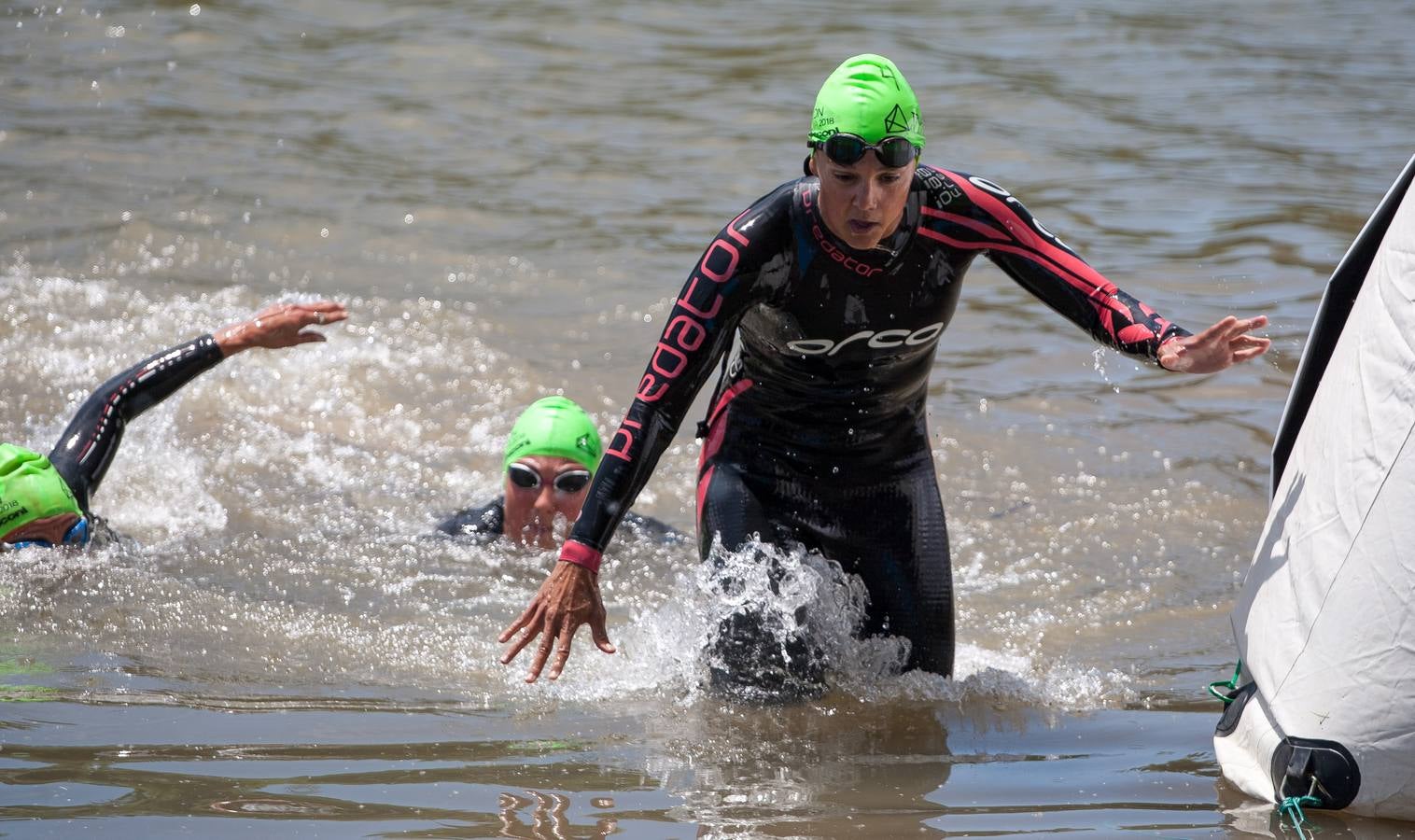 Prueba de natación.