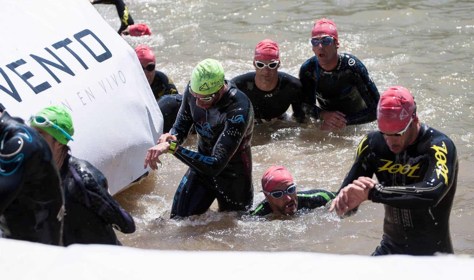 Prueba de natación.