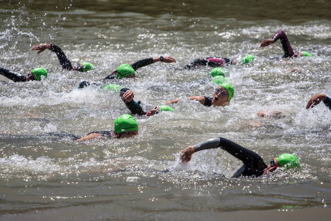 Prueba de natación.