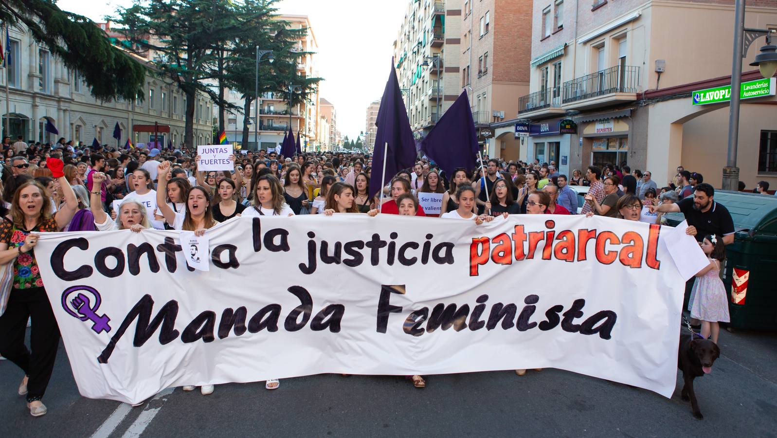 Fotos: Logroño se manifiesta contra la libertad de La Manada