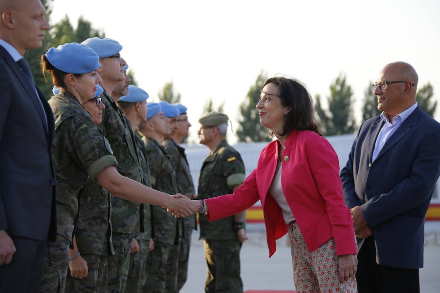 Se trata del primer viaje oficial que realiza la ministra a un contingente español en misión internacional