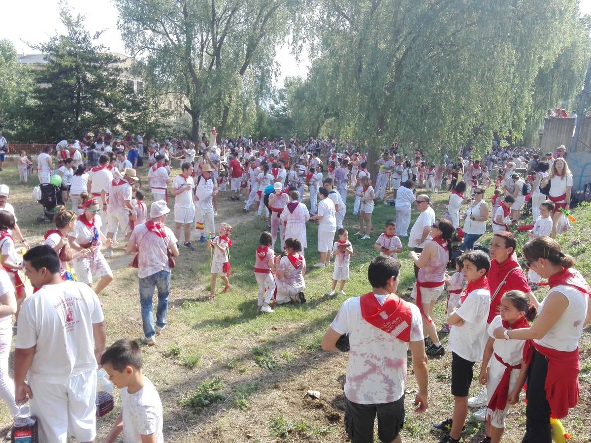 Fotos: La versión infantil de la batalla del vino en Haro