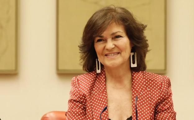 Carmen Calvo, vicepresidenta del Gobierno.