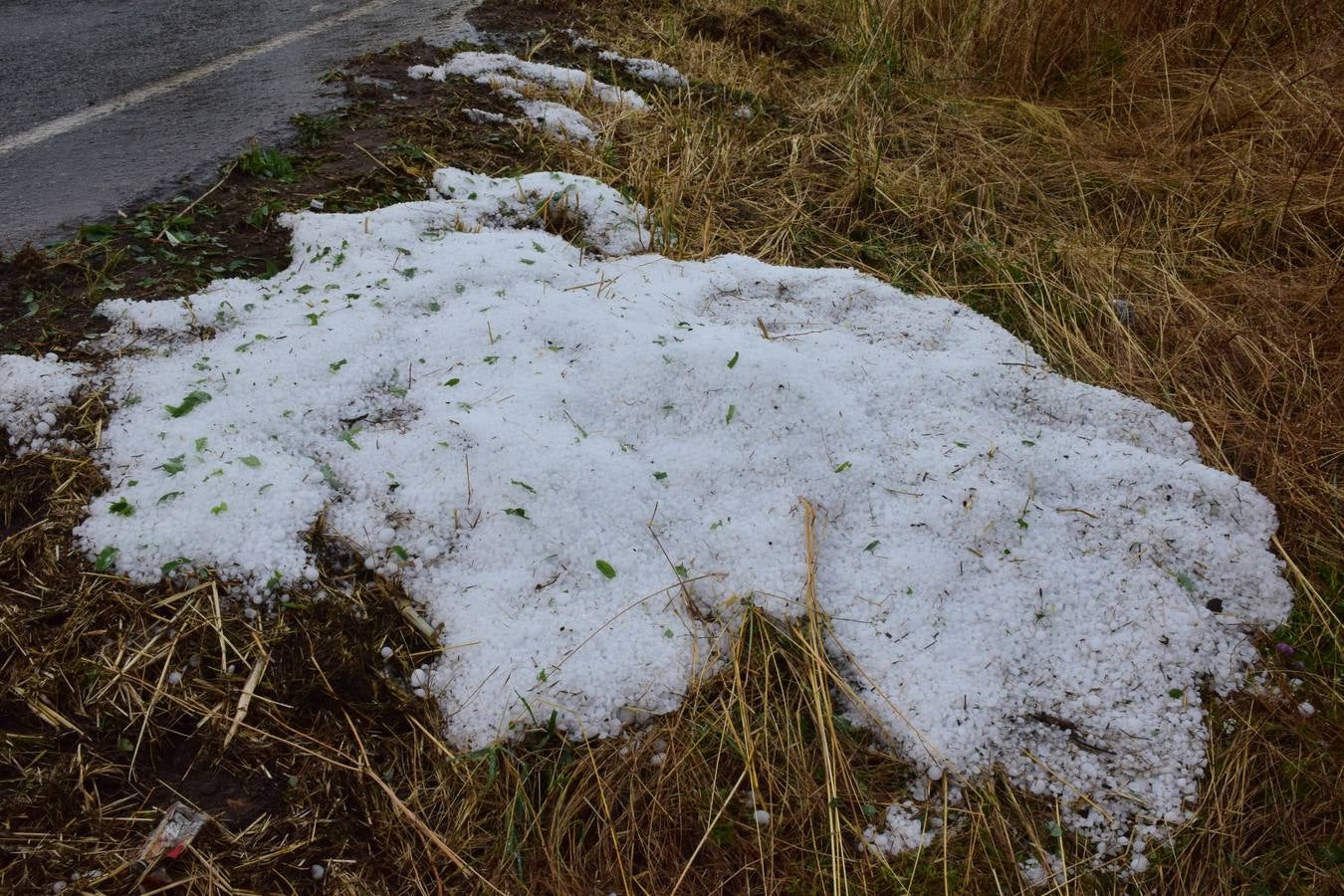 La tormenta de granizo de Murillo causó graves daños.