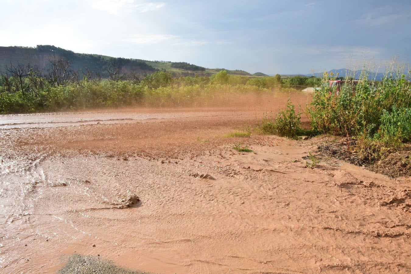 La tormenta de granizo de Murillo causó graves daños.