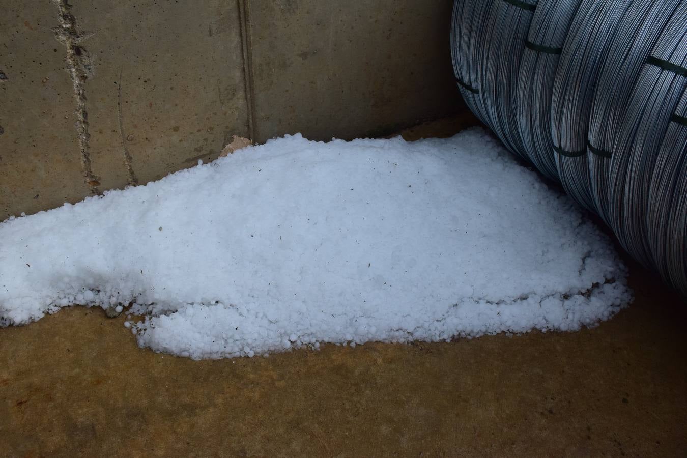 La tormenta de granizo de Murillo causó graves daños.