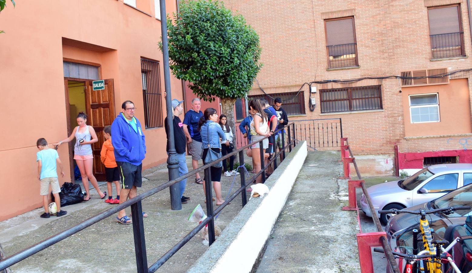 Las tormentas caídas el viernes provocaron la evacuación de los vecinos del camping de Navarrete.