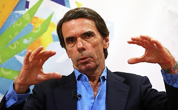 El expresidente del Gobierno y del PP José María Aznar.