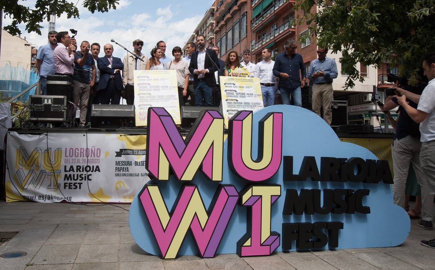 El festival ofrece una «micro píldora» de lo que será su programa, del 23 al 26 de agosto, con una fiesta matinal en la Gran Vía