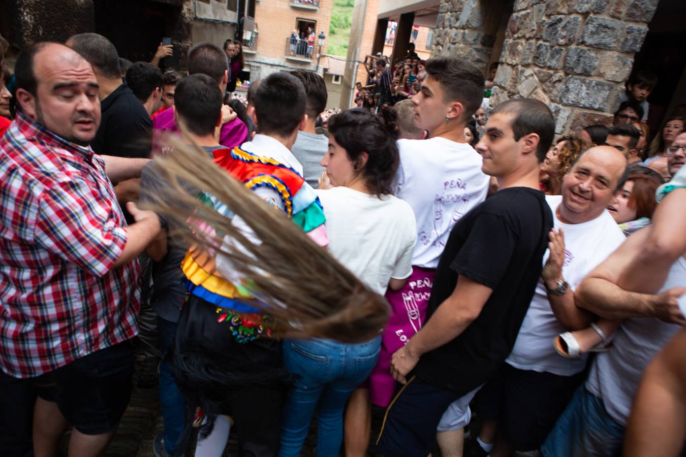 Fotos: Primera bajada de los danzadores de Anguiano 2018