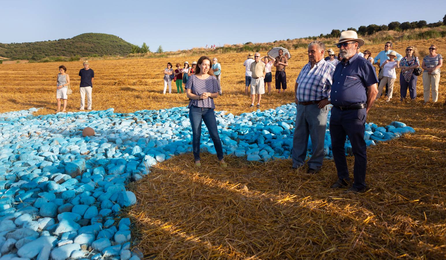 Ayer se inaugruó la XVI edición del certamen internacional Arte en la Tierra, en Santa Lucía de Ocón.