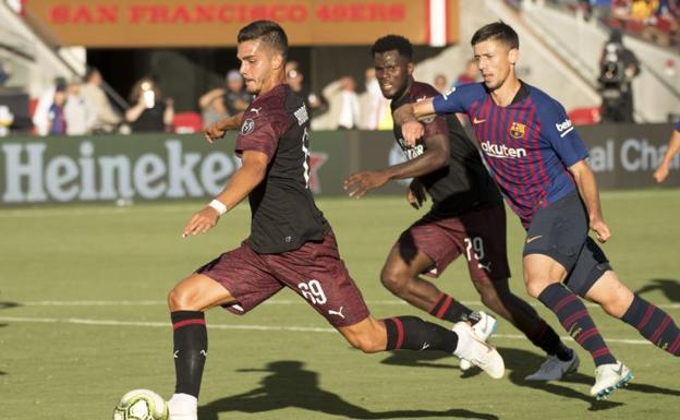 Andre Silva, durante el partido contra el FC Barcelona.