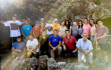 Participantes en el campo de trabajo de Contrebia Leucade. 