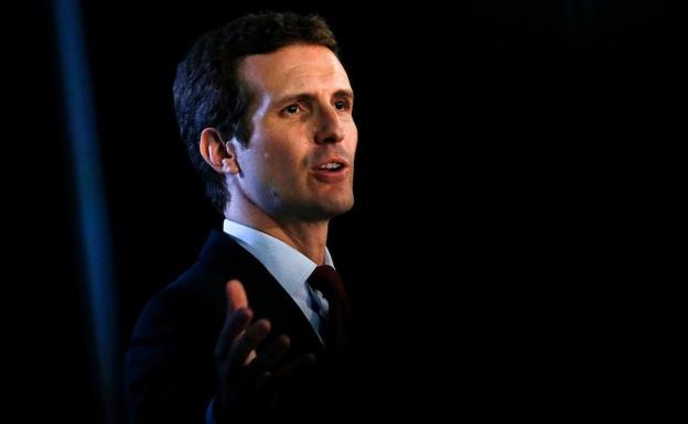 Pablo Casado, durante un discurso. 