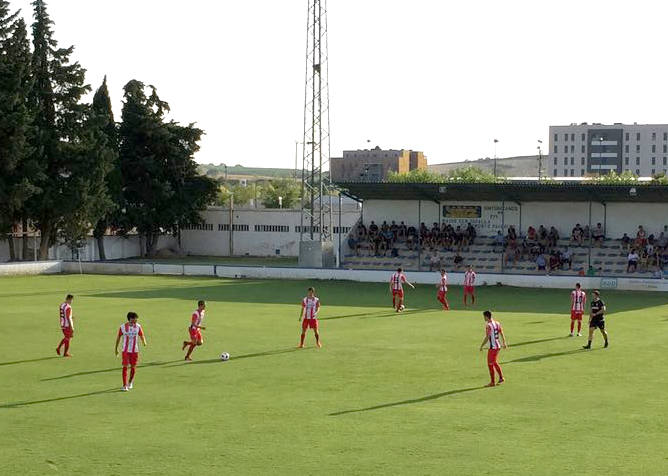 Largo calentamiento de la UDL en Tafalla. 