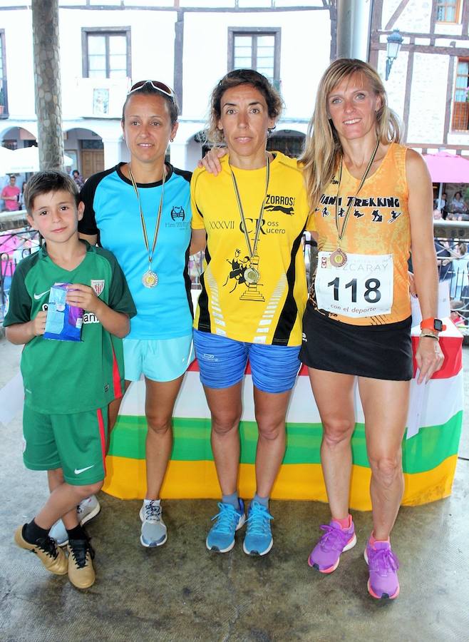 XVIII Carrera Puente a Puente 'Trofeo Violeta Villanueva' en la que se han impuesto Nacho Hernando y Susana Arrúa vuelven a ganar en Ezcaray.