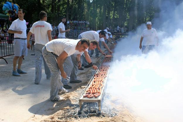 Chorizo asado en Comprovín