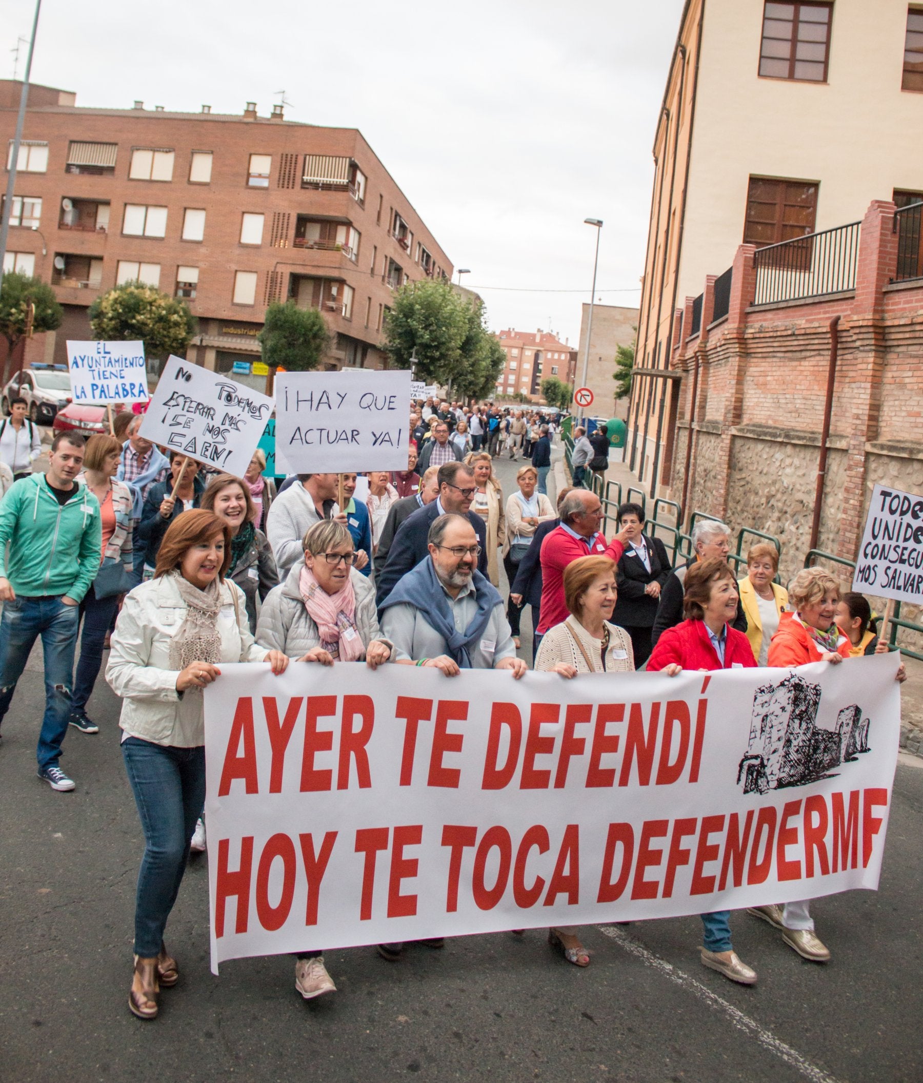 Manifestación por la muralla, la semana pasada