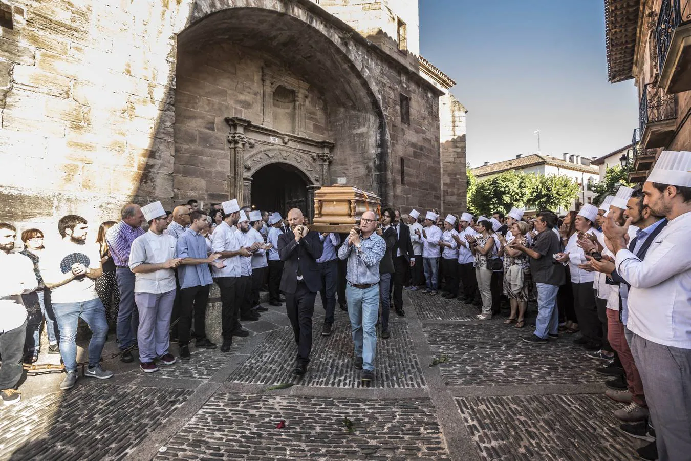 Funeral por la muerte de la cocinera Marisa Sánchez, alma del Echaurren