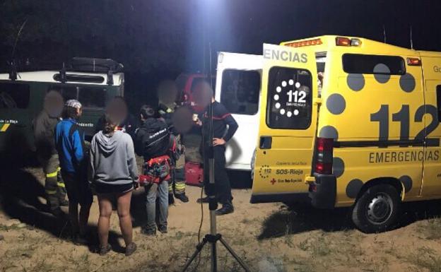 Tres jóvenes, atrapados durante 8 horas en el barranco del Colorado, en Daroca