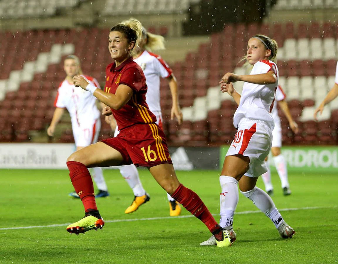 La selección femenina de España se ha impuesto hoy por 3-0 a la de Serbia en el último partido de clasificación para el Mundial del próximo año, en un choque intrascendente en el que las de Jorge Vilda han cumplido su papel y han superado a un combativo rival.