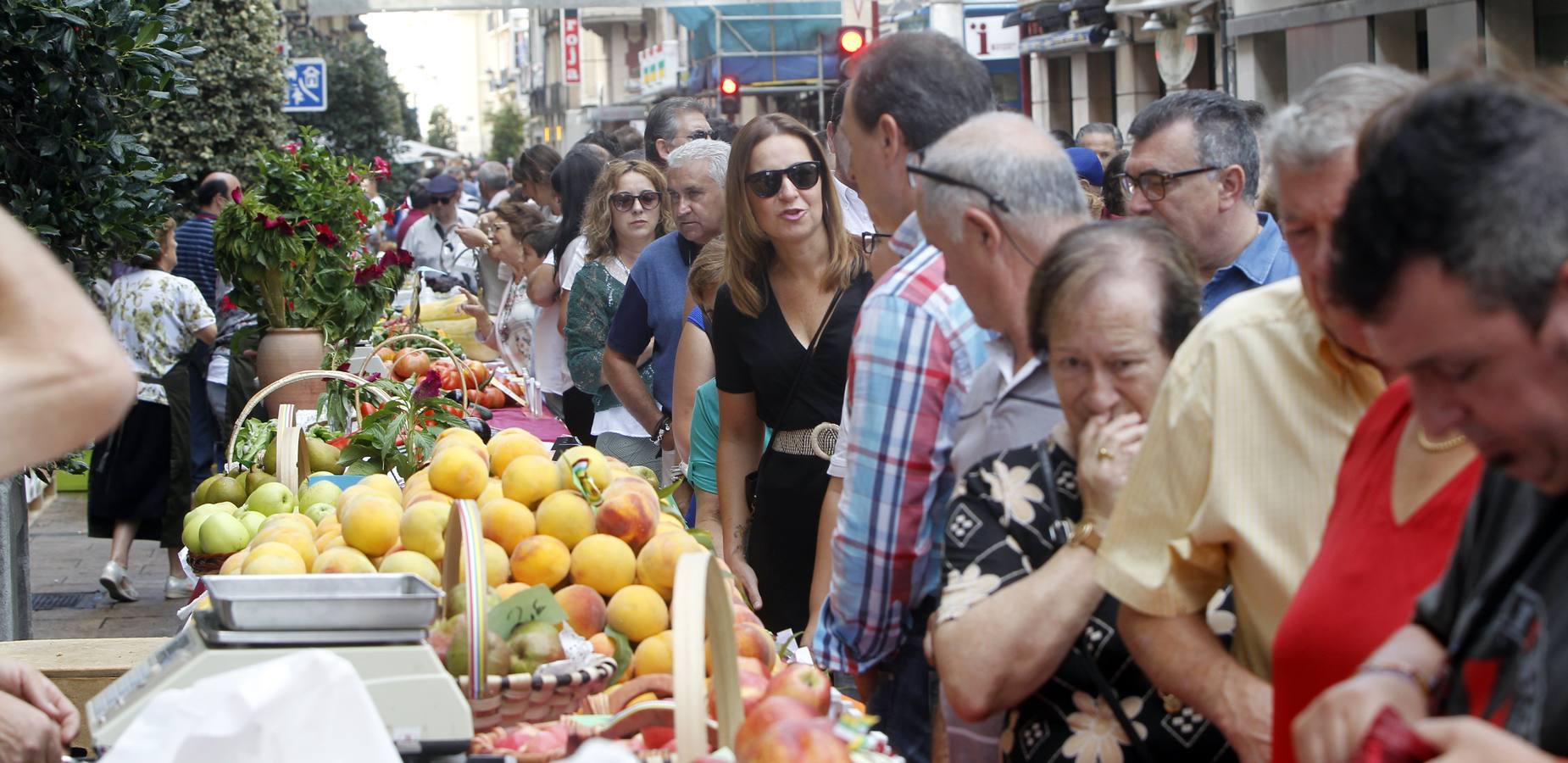 Javier Sampedro y Francisca Allo, ambos de Lardero, han ganado el 50 Concurso Agrícola de La Rioja en las categorías de frutas y hortalizas, respectivamente. Numeroso público ha disfrutado del sol radiante que ha lucido este domingo en Logroño y ha visitado los puestos instalados por 14 agricultores en la céntrica calle Portales, donde también se han podido adquirir los productos de la huerta riojana. Esta actividad, organizada por la Fundación Caja Rioja y Bankia, ha cumplido medio siglo de historia y supone una de las citas más tradicionales como prolegómeno a las fiestas de la vendimia.