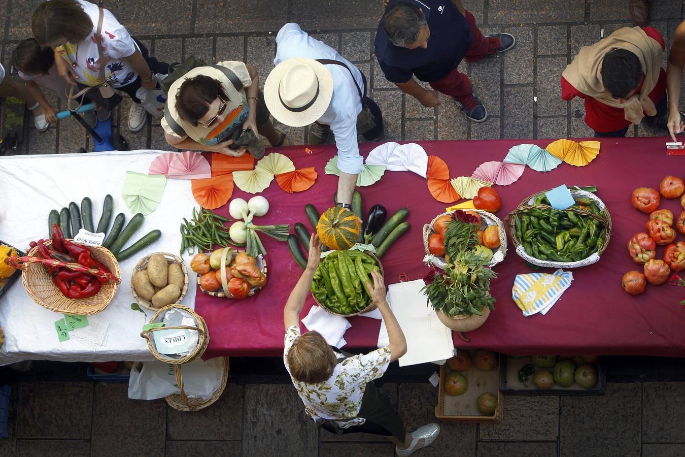 Javier Sampedro y Francisca Allo, ambos de Lardero, han ganado el 50 Concurso Agrícola de La Rioja en las categorías de frutas y hortalizas, respectivamente. Numeroso público ha disfrutado del sol radiante que ha lucido este domingo en Logroño y ha visitado los puestos instalados por 14 agricultores en la céntrica calle Portales, donde también se han podido adquirir los productos de la huerta riojana. Esta actividad, organizada por la Fundación Caja Rioja y Bankia, ha cumplido medio siglo de historia y supone una de las citas más tradicionales como prolegómeno a las fiestas de la vendimia.