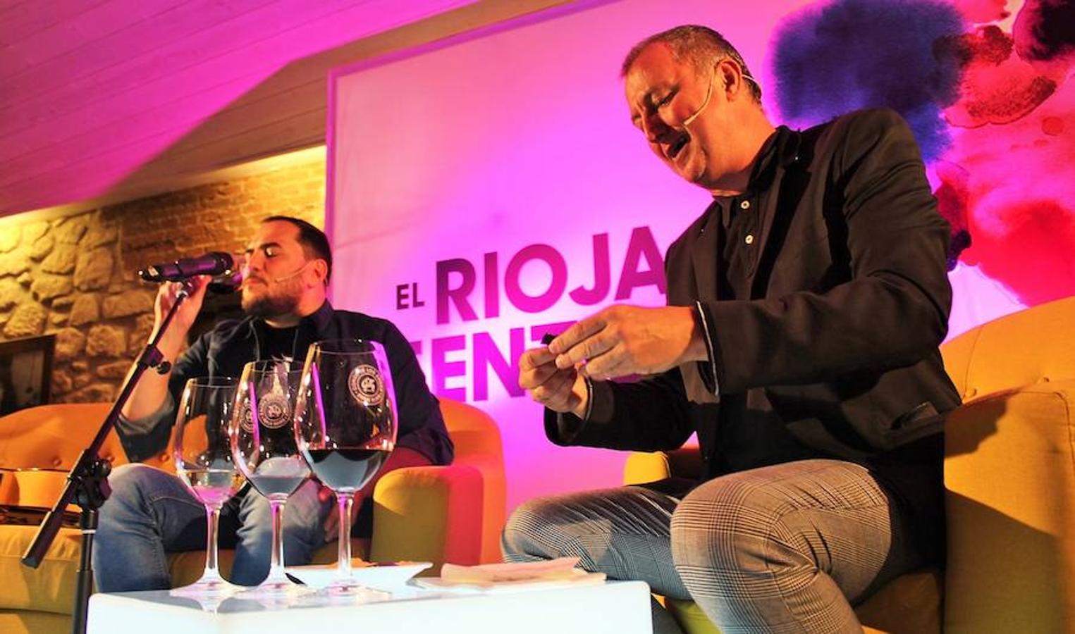 El cantautor protagoniza el acto 'Convesación en torno al vino' enmarcado en torno a los actos de la programaciónde 'El Rioja y los 5 sentidos'