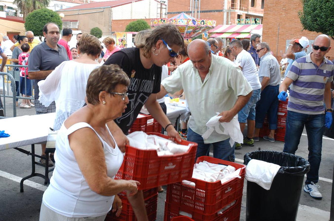 Celebración del XXX festival de la seta, el champiñón y el pimiento celebrado ayer en Pradejón con motivo de las fiestas de San Antonio