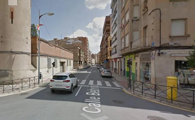 Calle Bebricio, donde se producido el accidente.