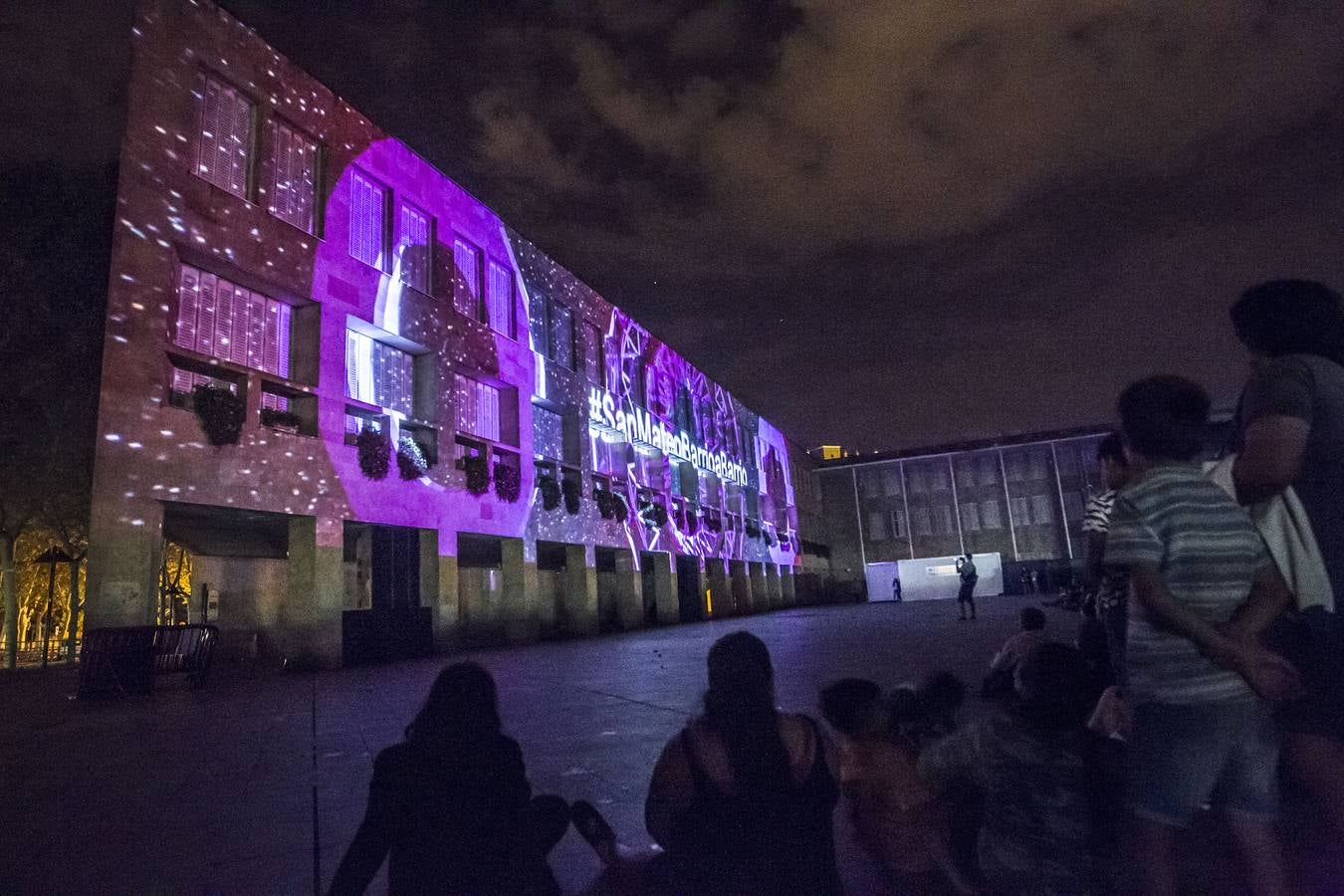 IraltaVR y Rodrigo Tamariz fueron los encargados del Video Mapping en el Ayuntamiento de Logroño este lunes 17 de septiembre