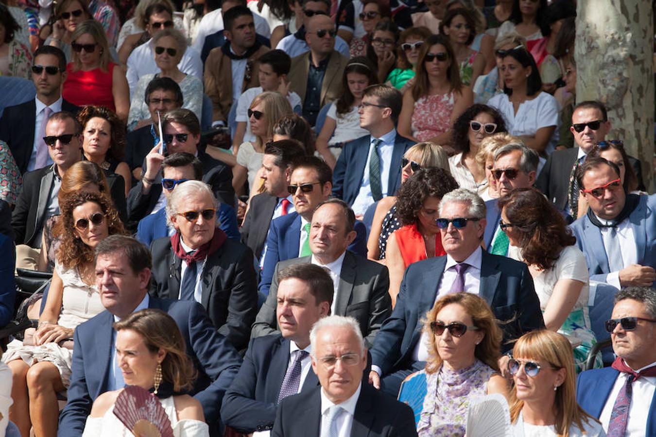 Dïa de San Mateo. Día grande en la ciudad con la ofrenda del primer mosto. El pisado y la posterior ofrenda del primer caldo a la virgen de Valvanera ocupó la mañana más institucional en El Espolón.