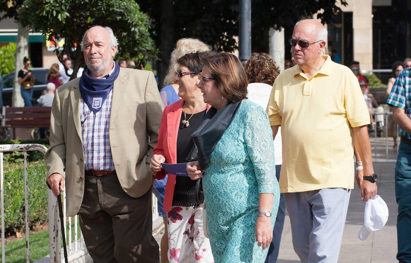 Dïa de San Mateo. Día grande en la ciudad con la ofrenda del primer mosto. El pisado y la posterior ofrenda del primer caldo a la virgen de Valvanera ocupó la mañana más institucional en El Espolón.