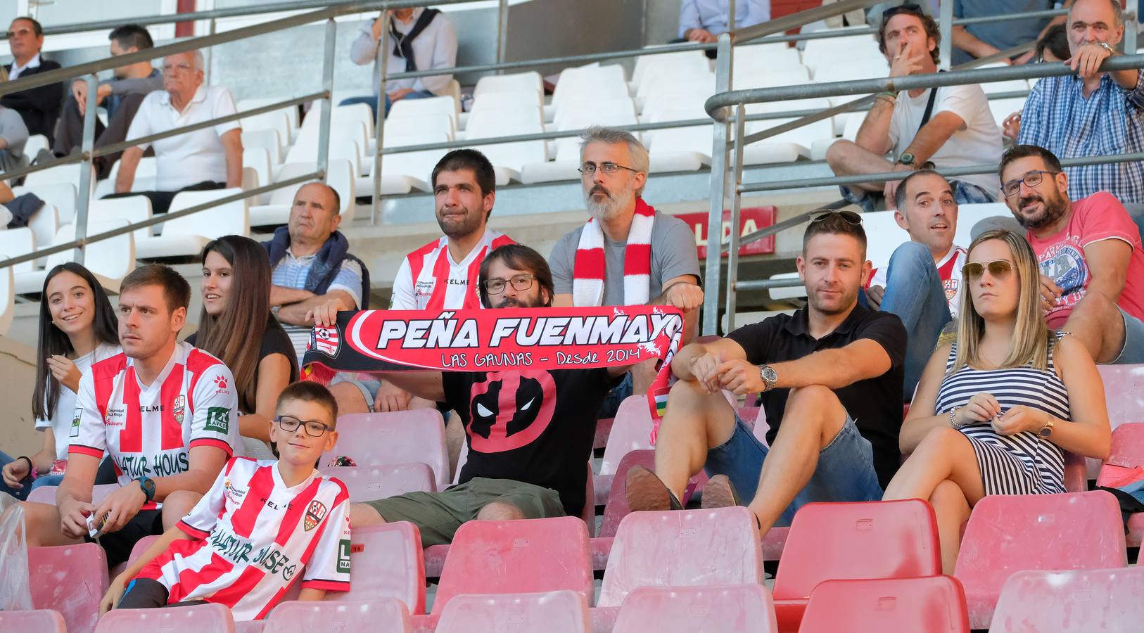 El equipo riojano ganó ayer por dos goles a cero en Las Gaunas.