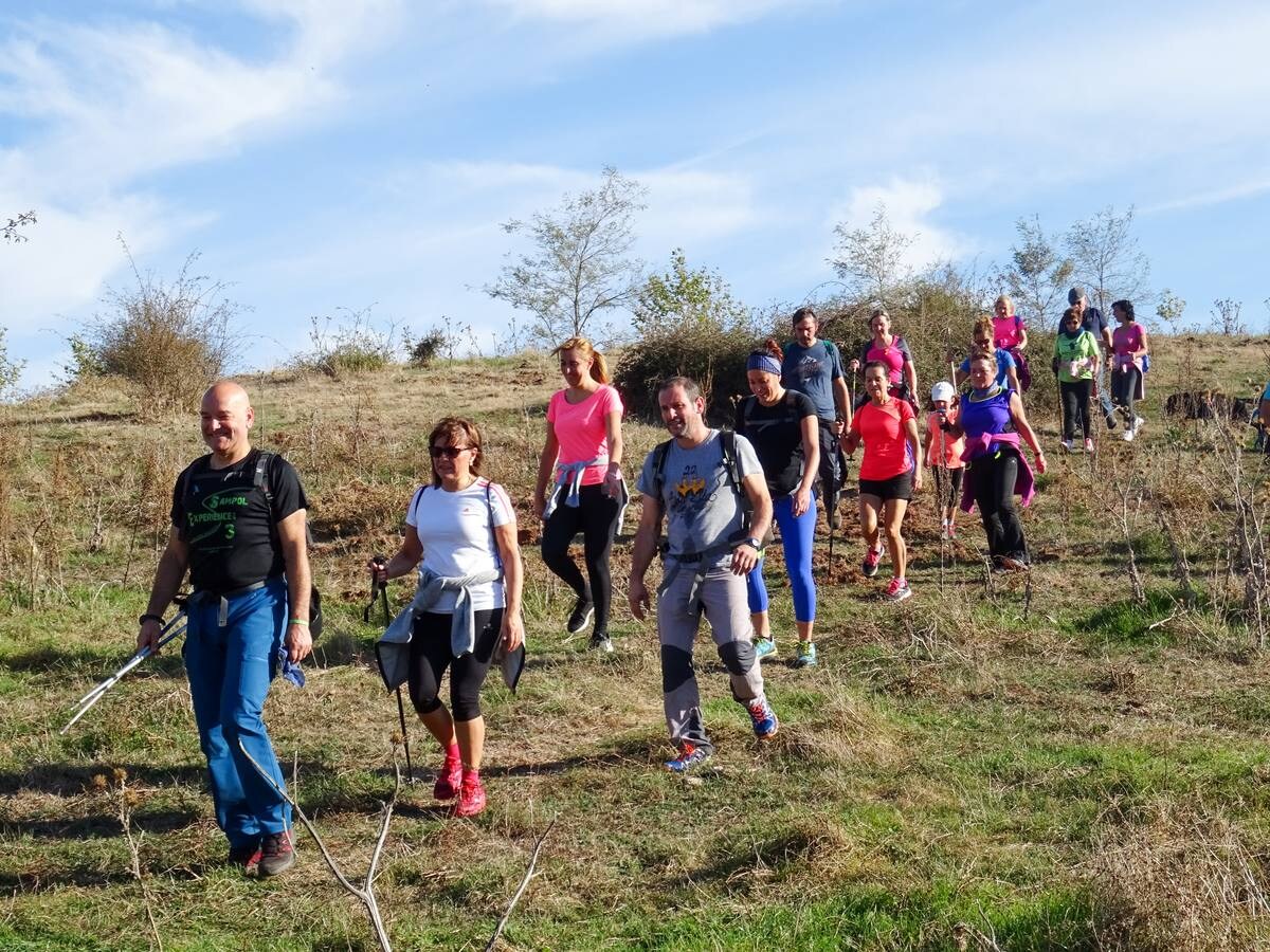 298 personas inscritas, de las que 225 tomaron la salida, y 2.982 euros recaudados. Son las cifras de la marcha senderista organizada por la peña Los Tímidos, 'Caminando, ¡por la vida!', celebrada el sábado en Ezcaray a beneficio de la Asociación Española Contra el Cáncer en La Rioja.